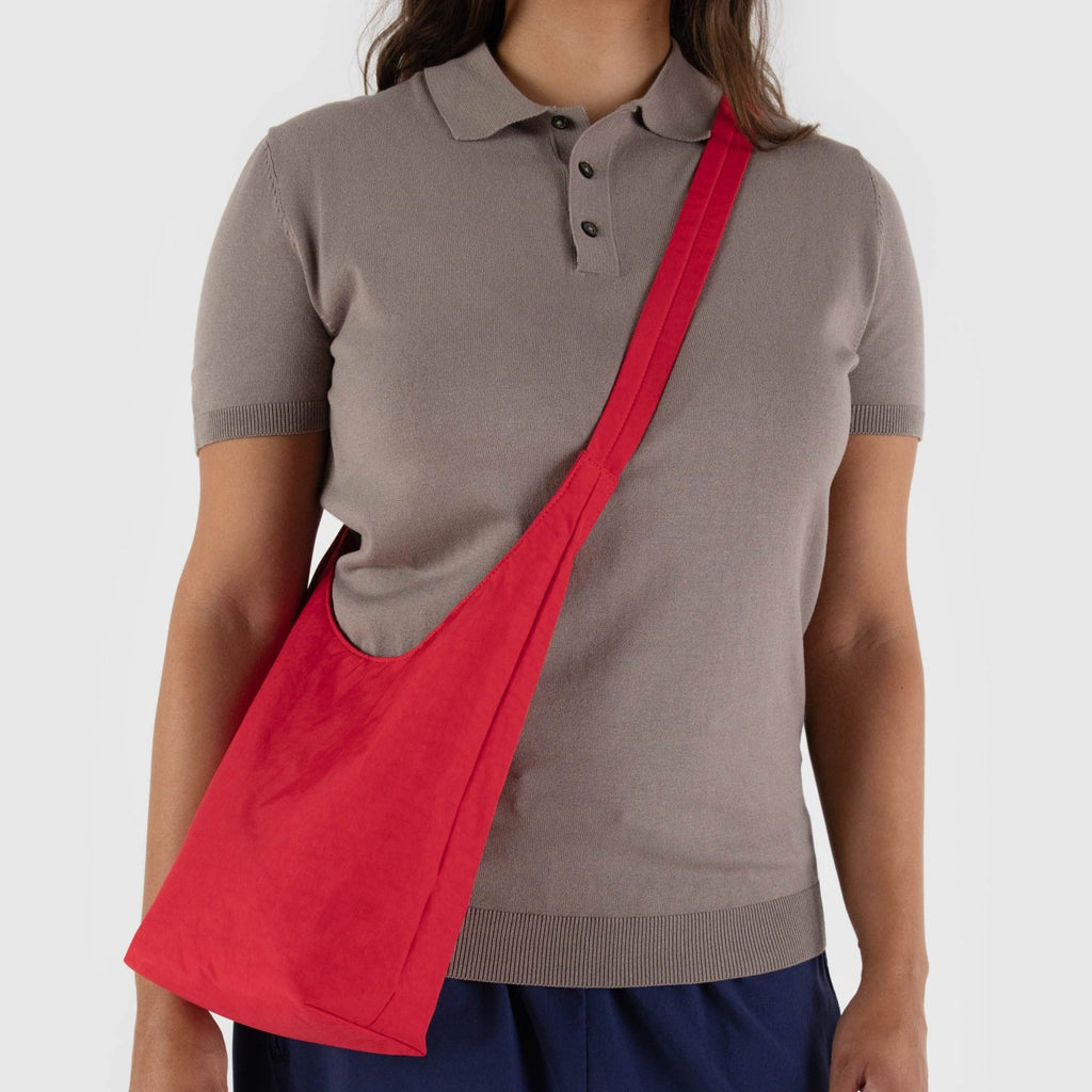 Candy Apple Red Baggu Small Nylon Sling at Golden Rule Gallery