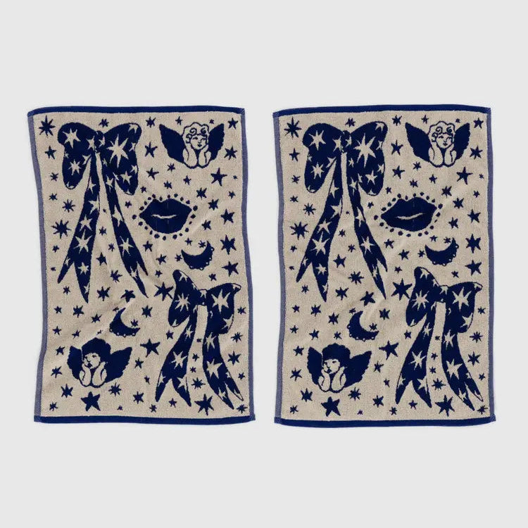 Cherub Bows Hand Towels By Baggu at Golden Rule Gallery