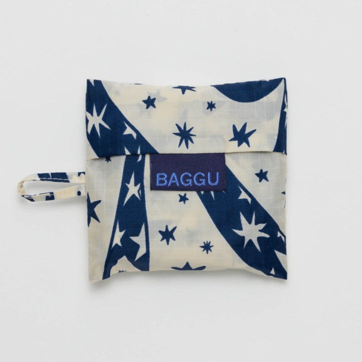 Cherub Bows Small Baggu Tote Bag Folded in Pouch at Golden Rule Gallery