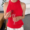Chili Pepper Claire Cotton Sweater Tank