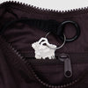 Chocolate Plum Small Nylon Crescent Bag with Key Loop By Baggu at Golden Rule Gallery