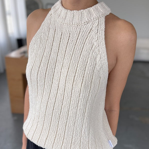Naturel Tank Cotton Sweater by Le Bon Shoppe