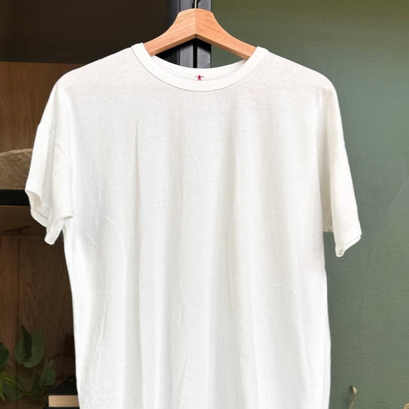Classic White Plain Tee Shirt by Le Bon Shoppe at Golden Rule Gallery