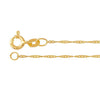 Close Up of 14kt Gold Fill Chain Necklace Clasp