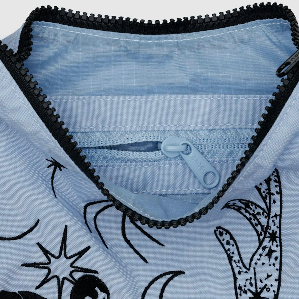 Close Up of Baggu Small Nylon Crescent Bag in Ballet Icons at Golden Rule Gallery