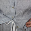 Close Up of Na Nin Ryan Linen Top