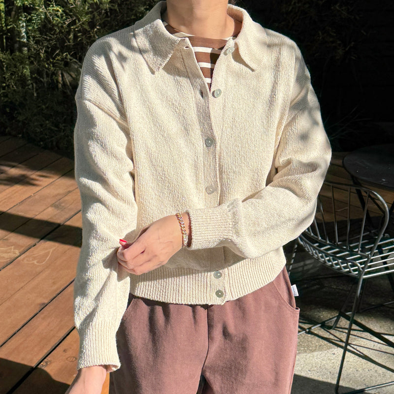 Model in Le Bon Shoppe's The Club Cardigan in Naurel