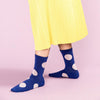 Cobalt Blue Polka Dot Socks by Hansel from Basel at Golden Rule Gallery in Excelsior MN
