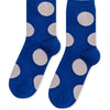 Cobalt and White Dot Rie Crew Sock | Hansel from Basel | Polka Dot Sock | Golden Rule Gallery