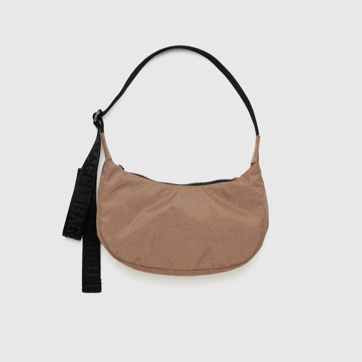 Cocoa Brown Small Baggu Crescent Bag at Golden Rule Gallery