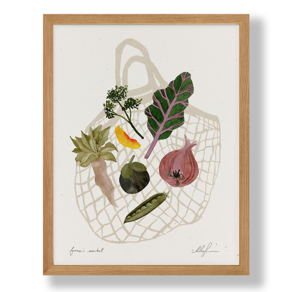 Cocoshalom "Farmers Market" Art Print at Golden Rule Gallery in Excelsior, Minnesota