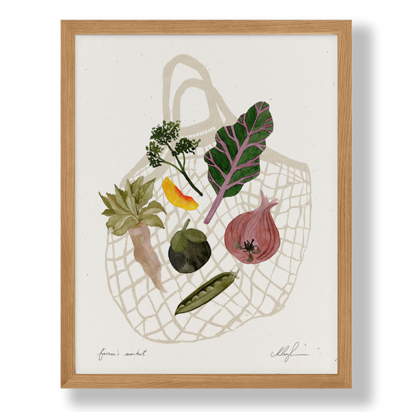 Cocoshalom "Farmers Market" Art Print at Golden Rule Gallery in Excelsior, Minnesota