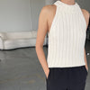 Cream Knit Tank Top 