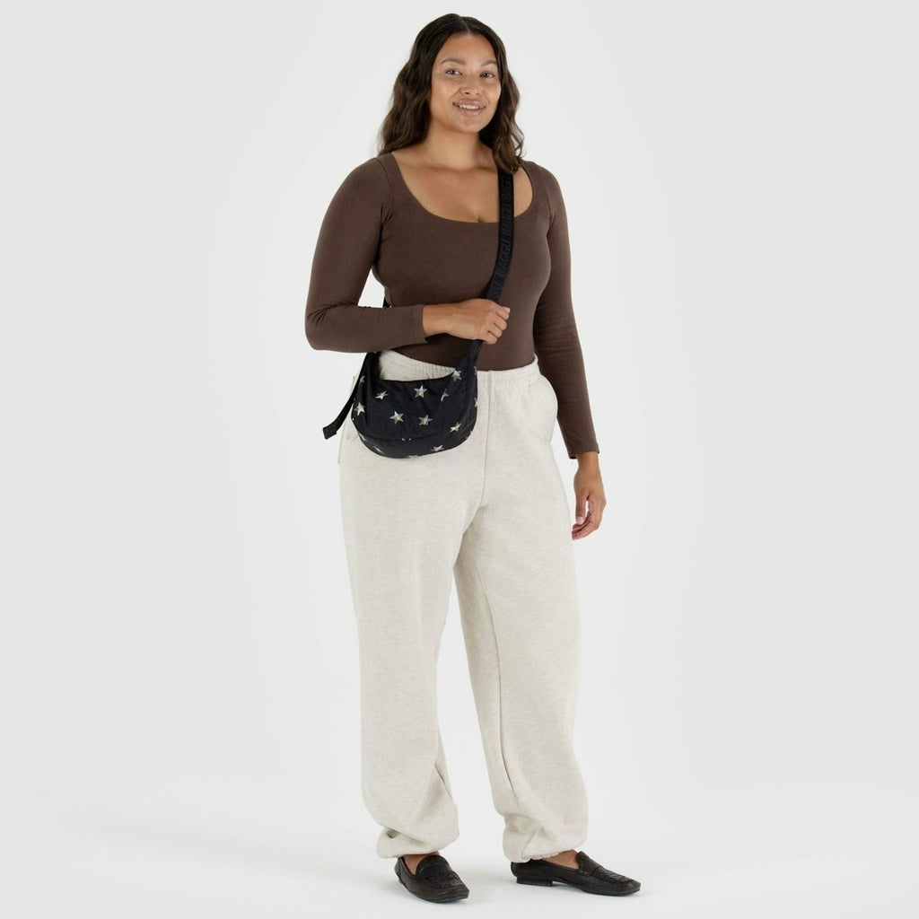 Crescent Baggu Bag With Stars Size Small at Golden Rule Gallery