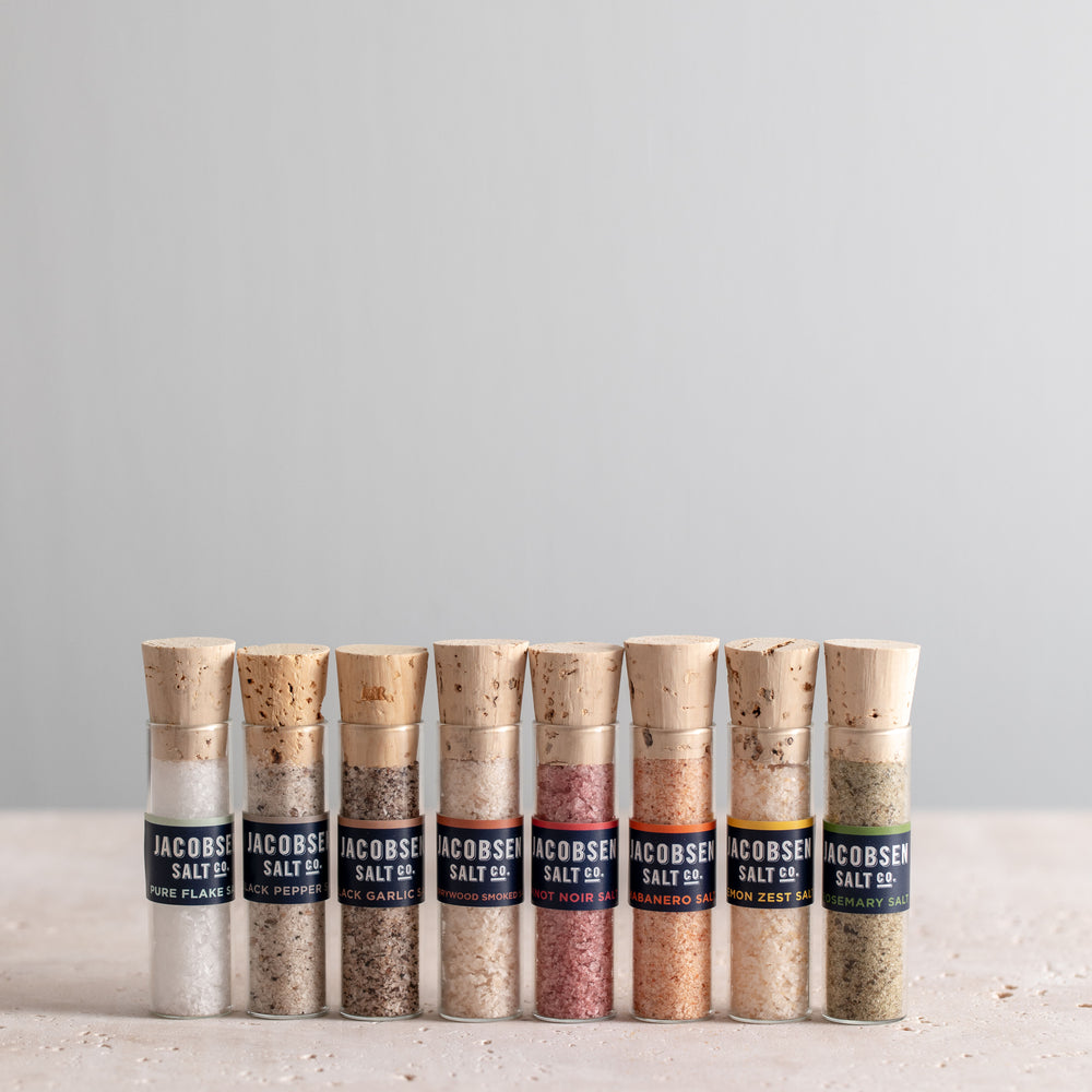 12 Vial Set Infused Salts Golden Rule Gallery Jacobsen Salt Co