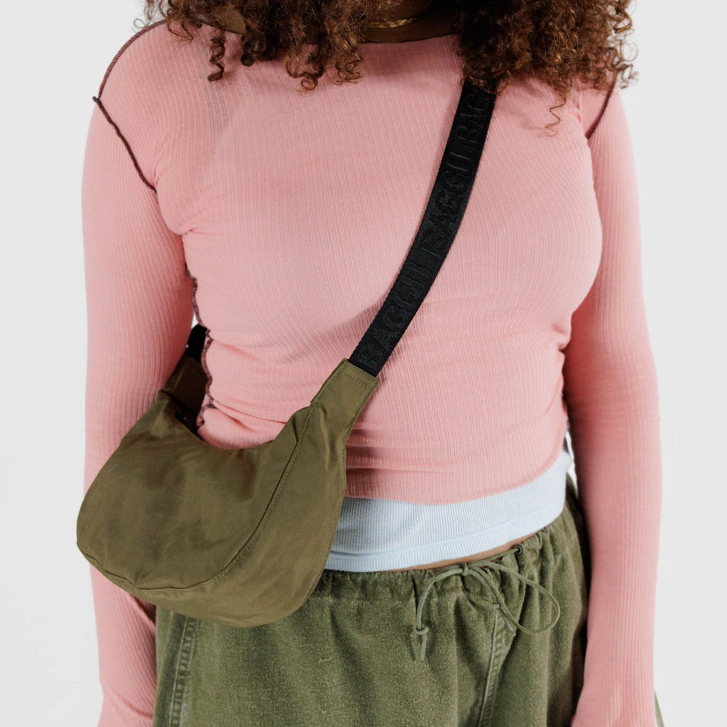 Crossbody Mini Baggu Crescent in Seaweed at Golden Rule Gallery