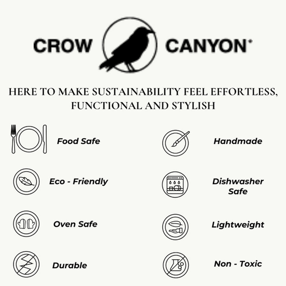 Crow Canyon Home Food Safe Handmade Non-Toxic Enamelware