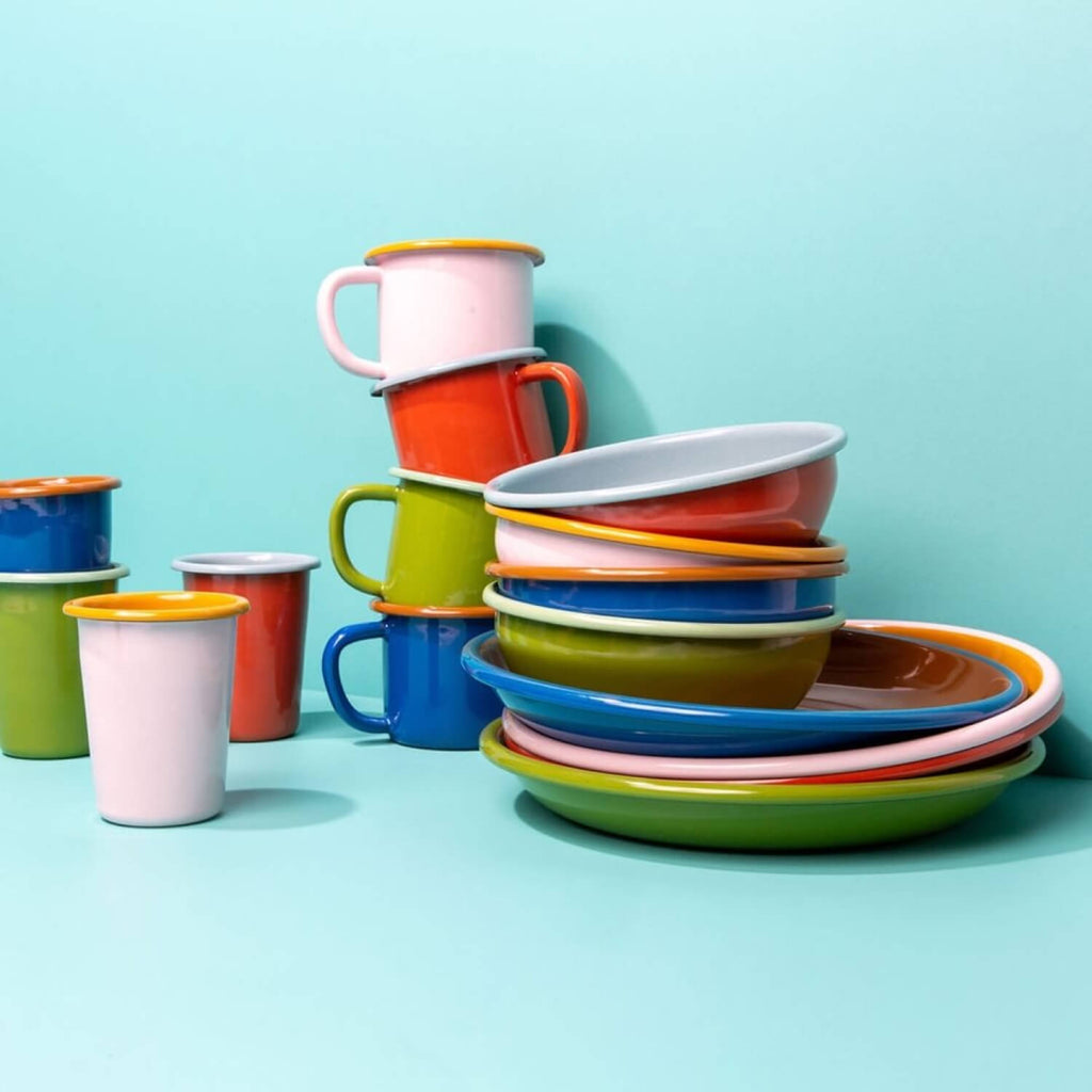 Colorful Enamelware by Crow Canyon Home x The Get Out