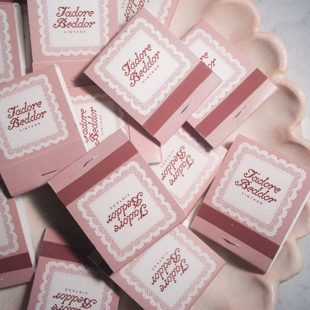 Cute Pink Matchbooks by J'adore Beddor at Golden Rule Gallery