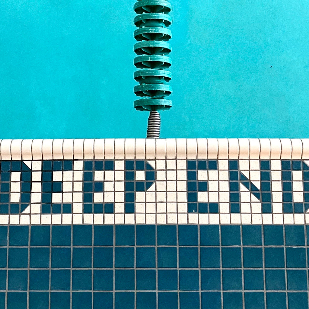 Symmetrical "Deep End" Pool Art Photo by Golden Rule Gallery
