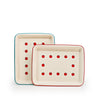 Dan Pelosi x CCH Tomato Enamelware Trays at Golden Rule Gallery