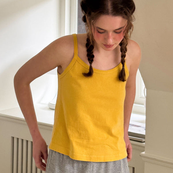 Organic Cotton Yellow Tank Top