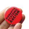 Dismantle Systemic Racism Button at Golden Rule Gallery in Excelsior