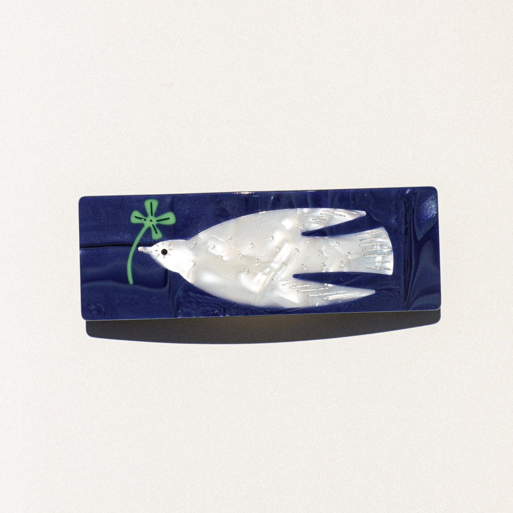 Lucky Dove French Hair Barrette