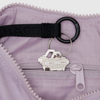 Dusty Pink With Key Chain Loop Baggu Small Nylon Crescent Bag at Golden Rule Gallery