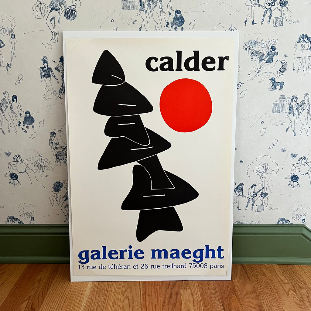 French Art Gallery Exhibition Poster by Alexander Calder