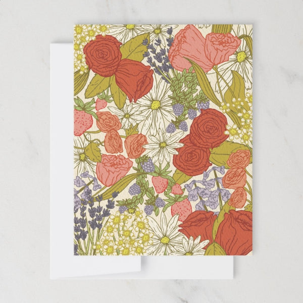 English Garden Greeting Card