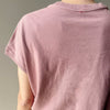Curved Shoulder Pink Tee Shirt by Le Bon Shoppe