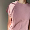 Model in Le Bon Shoppe's Ease Tee in Rose Tea