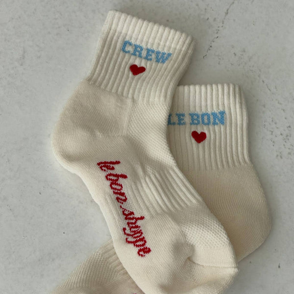 Heart Crew Socks by Le Bon Shoppe