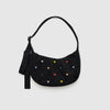 Embroidered Hearts Small Crescent Bag by Baggu at Golden Rule Gallery