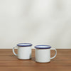 Blue Rim Enamel Mug