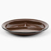 Enamelware Sectioned Camping Plate in Brown at Golden Rule Gallery
