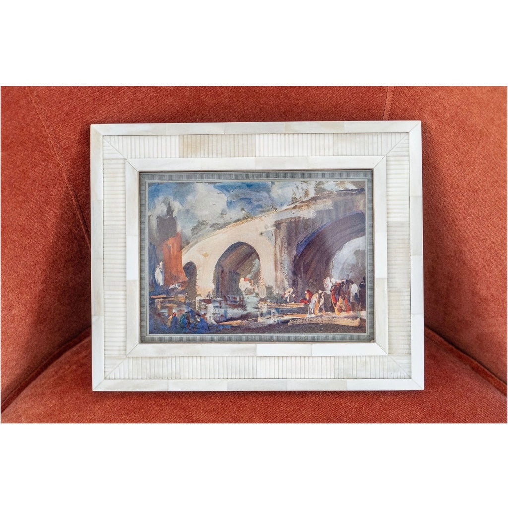 Antique Framed Landscape Print at Golden Rule Gallery