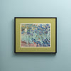Framed Vintage Van Gogh Irises with Green Mat at Golden Rule Gallery