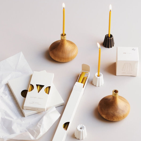 Ovo Things Thin Beeswax Dinner Candles