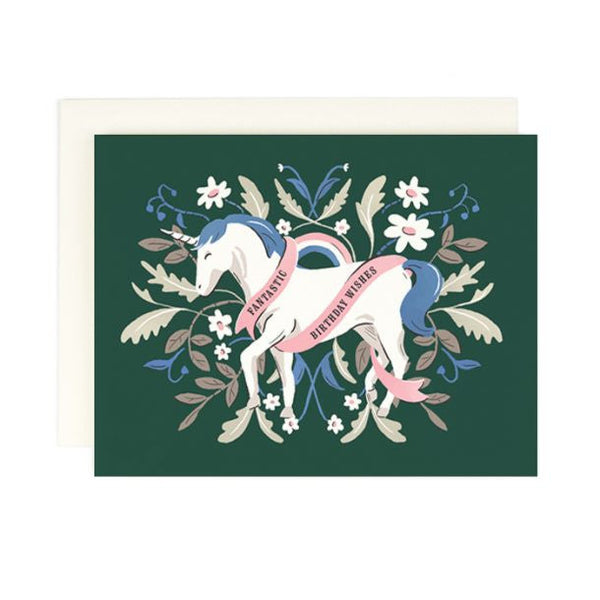 Fantastic Birthday Wishes Unicorn Greeting Card