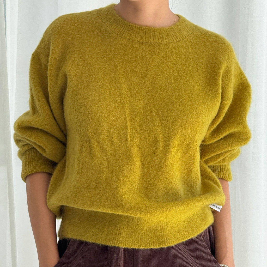 Finn Mohair Sweater in Bistro Yellow