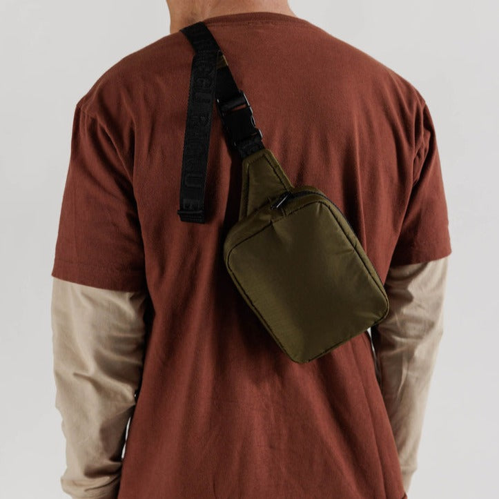 Forest Green Baggu Cross Body Fanny Pack at Golden Rule Gallery