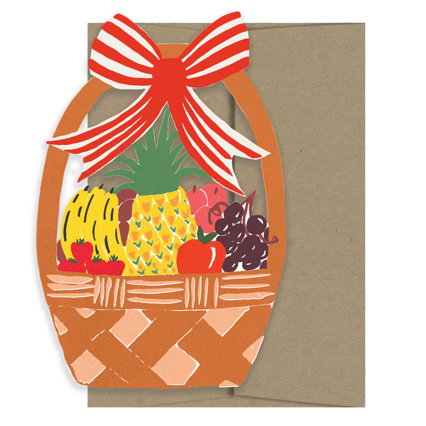 Fruit Basket Die Cut Card by Isatopia