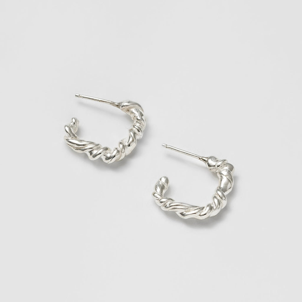 Sterling Silver Hoops by Wolf Circus