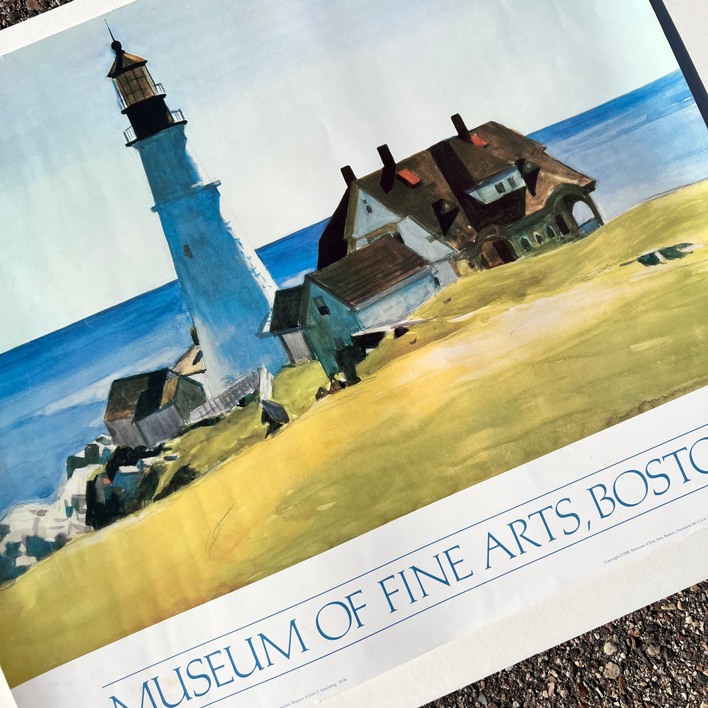 Vintage 1989 Edward Hopper Lighthouse