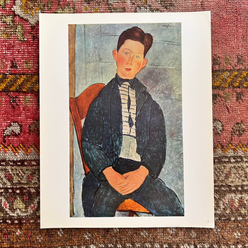 Rare Vintage Modigliani Art Print