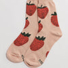 Strawberry Print Baggu Socks