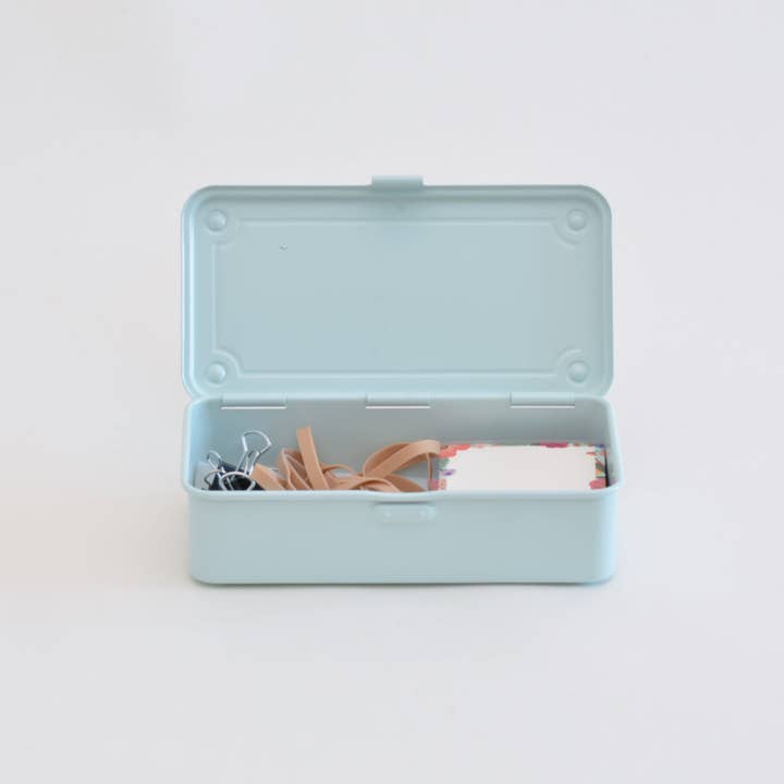 Light Blue Desktop Storage Box from Toyo Japan