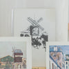 Vintage 1956 Utrillo Windmill Art Plates